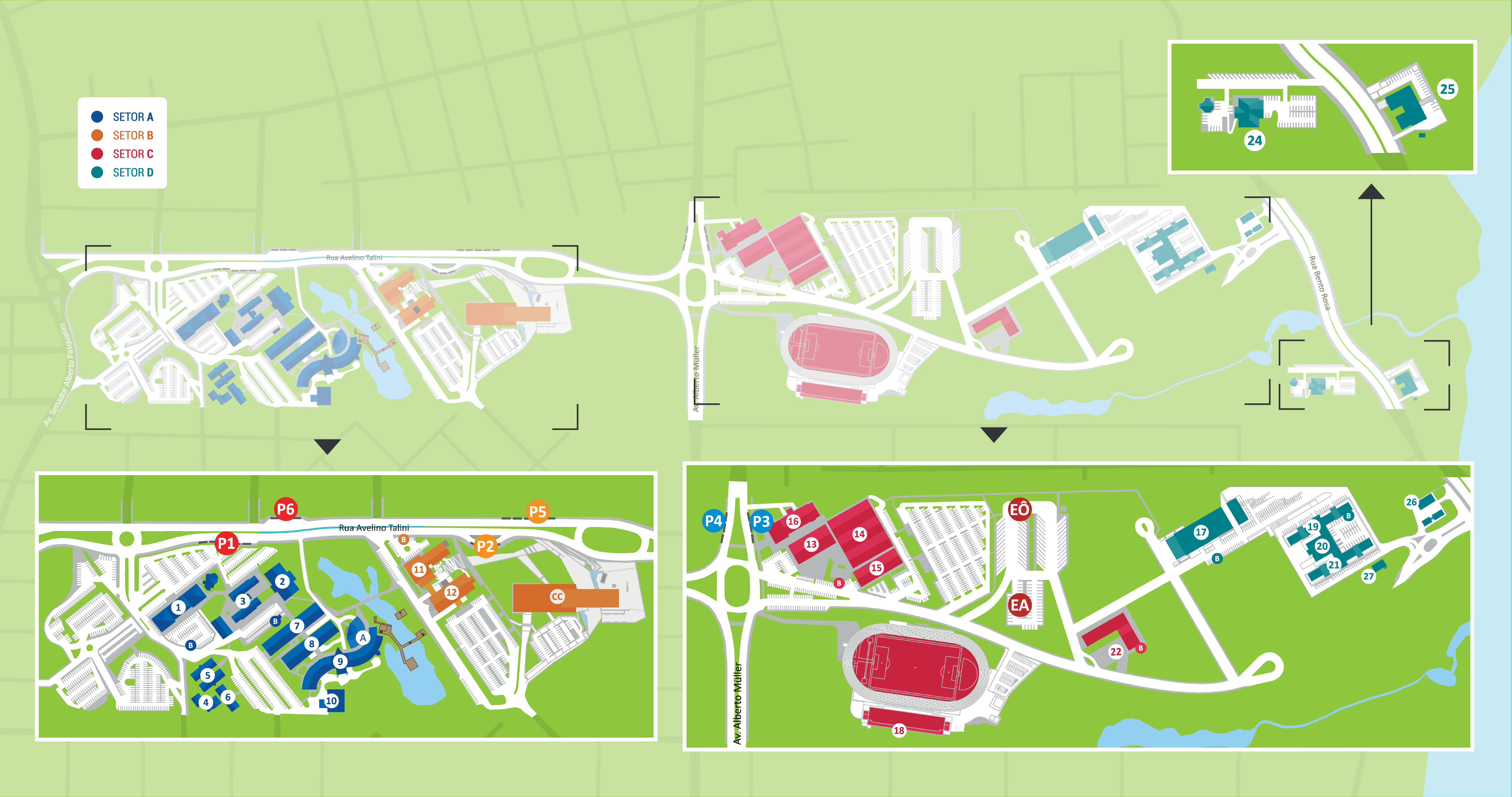 Mapa da Univates