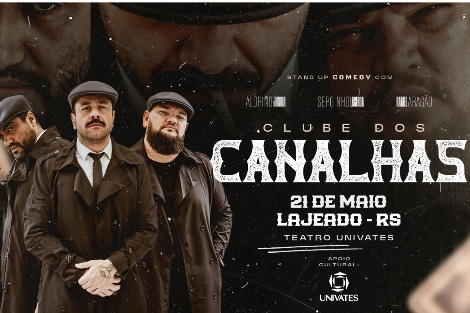 Clube dos Canalhas se apresenta no Teatro Univates em maio