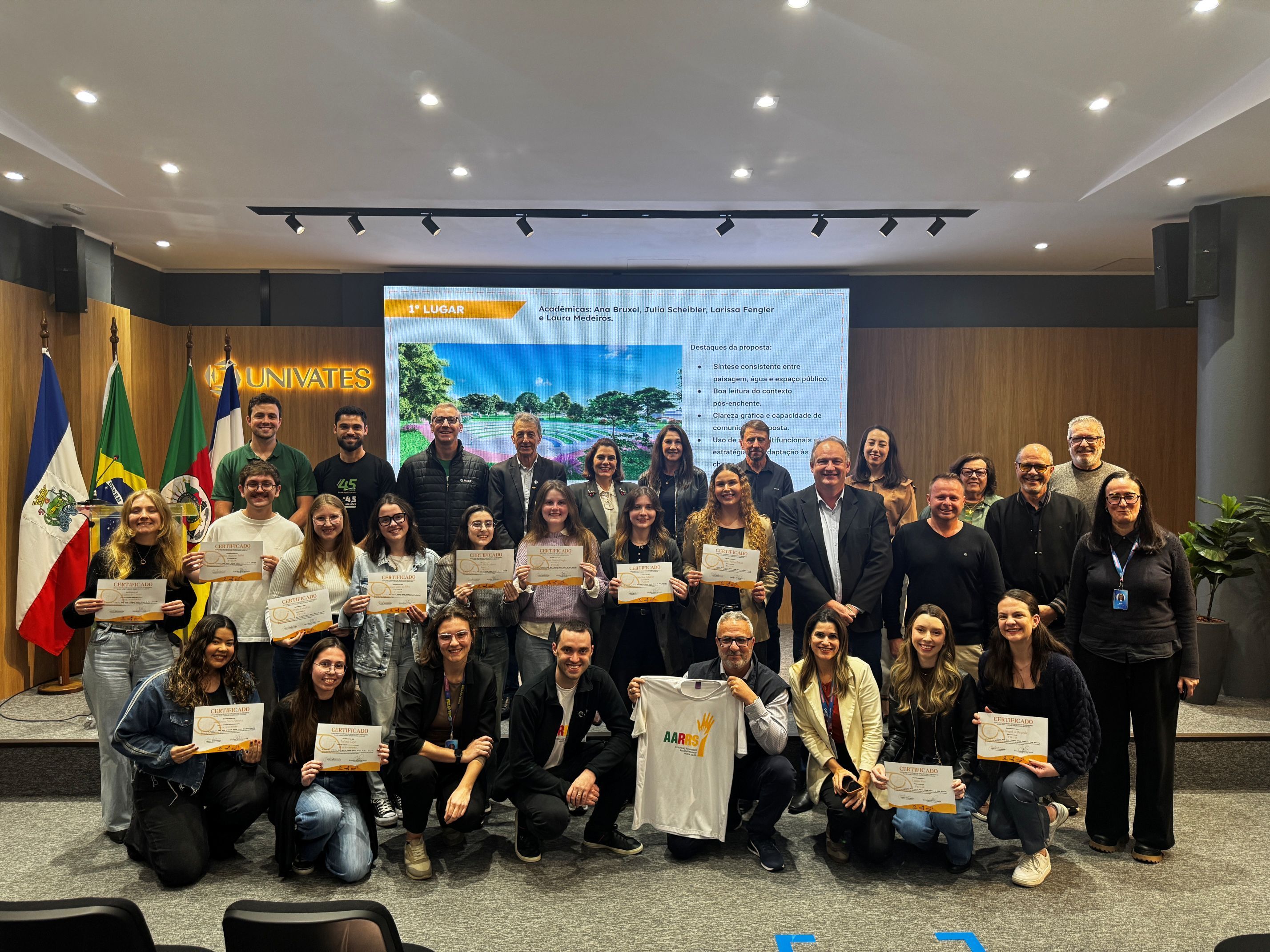 Concurso acadêmico da Univates premia propostas para parque em Roca Sales