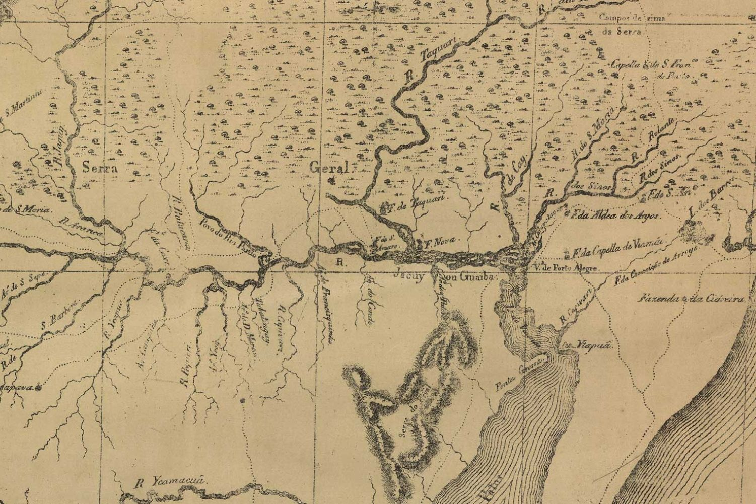 Agricultura e ocupação territorial transformaram os entornos do Rio Taquari entre 1750 e 1850