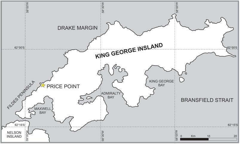 Location where the materials were extracted