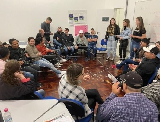 Dinâmicas promovidas com alunos do SESI
