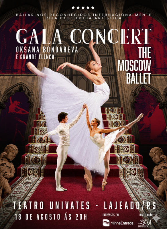 Gala Concert com Oksana Bondareva e The Moscow Ballet em Lajeado