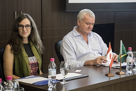 Representante de universidade do Canad visita a Univates