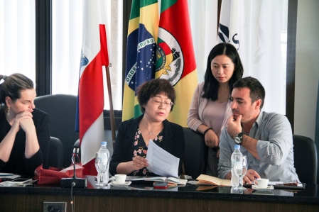 Docentes da University of Shanghai for Science and Technology (USST) fazem visita  Univates