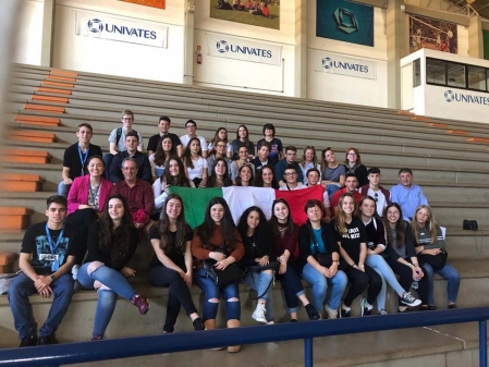 Univates recebe visita de estudantes italianos