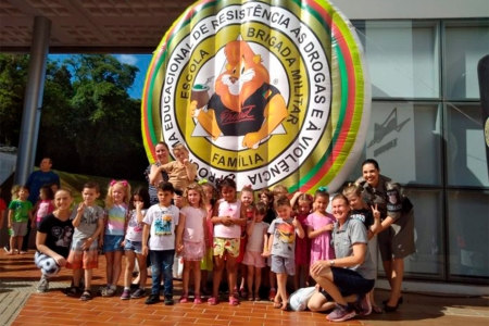 Proerd da Brigada Militar forma mais de 600 alunos nesta tera-feira em Lajeado