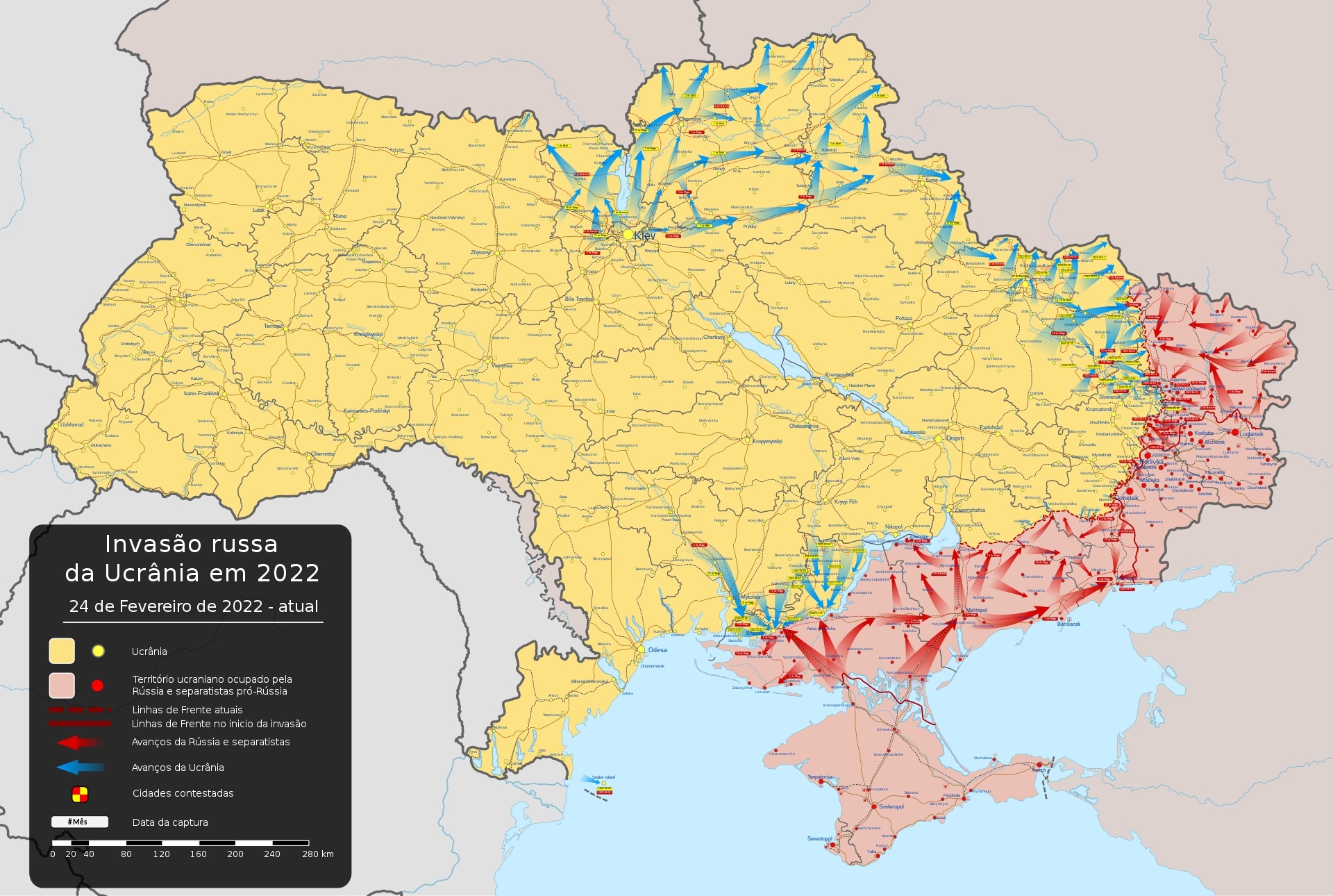 Mapa do conflito