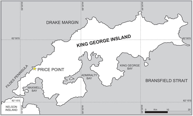 Location where the materials were extracted