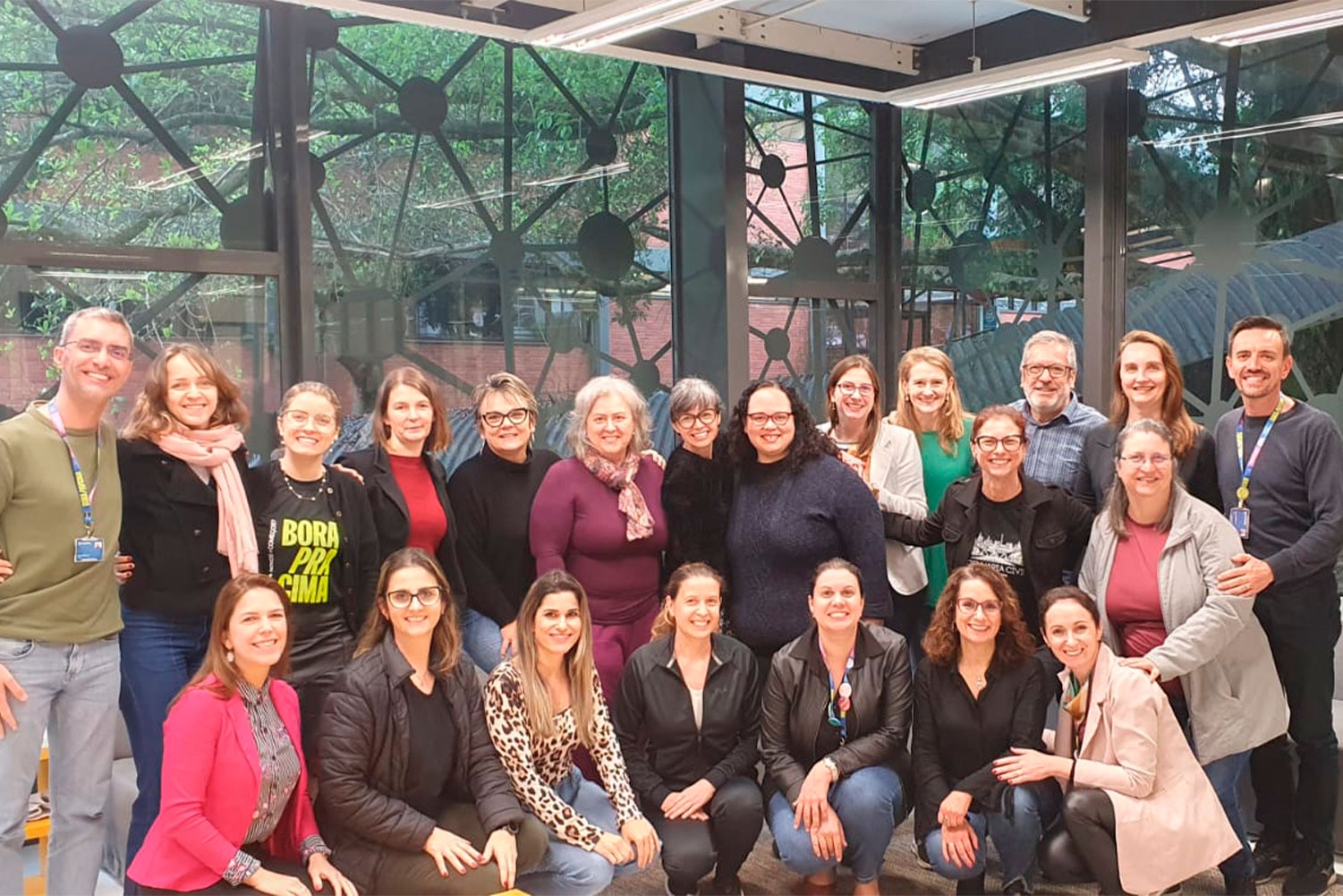 Grupo completo que participar� das forma��es