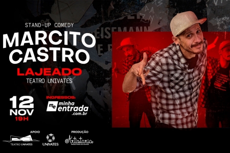 Marcito Castro retorna ao Teatro Univates para apresentar show de stand up baseado em experincias pessoais