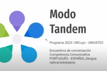Por meio do Programa Modo Tandem, estudantes praticam um idioma estrangeiro e vivenciam experincias interculturais