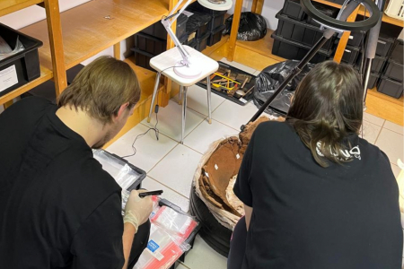 Pesquisadores da Univates realizam intervenes em contextos funerrios aps as enchentes de 2024