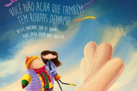 Curta tocante incentiva doao de roupas no Brasil