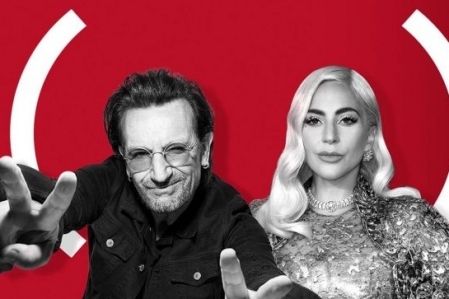 Lady Gaga e Bono criaro msica juntos em campanha de combate a AIDS